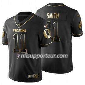 Maillot Homme Washington Redskins Alex Smith 11 Nike Noir Golden Edition 100th